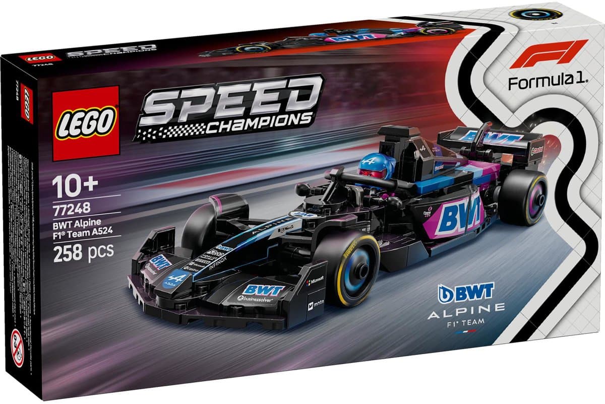 LEGO Speed Champions BWT Alpine F1 Team A524 racewagen 77248
