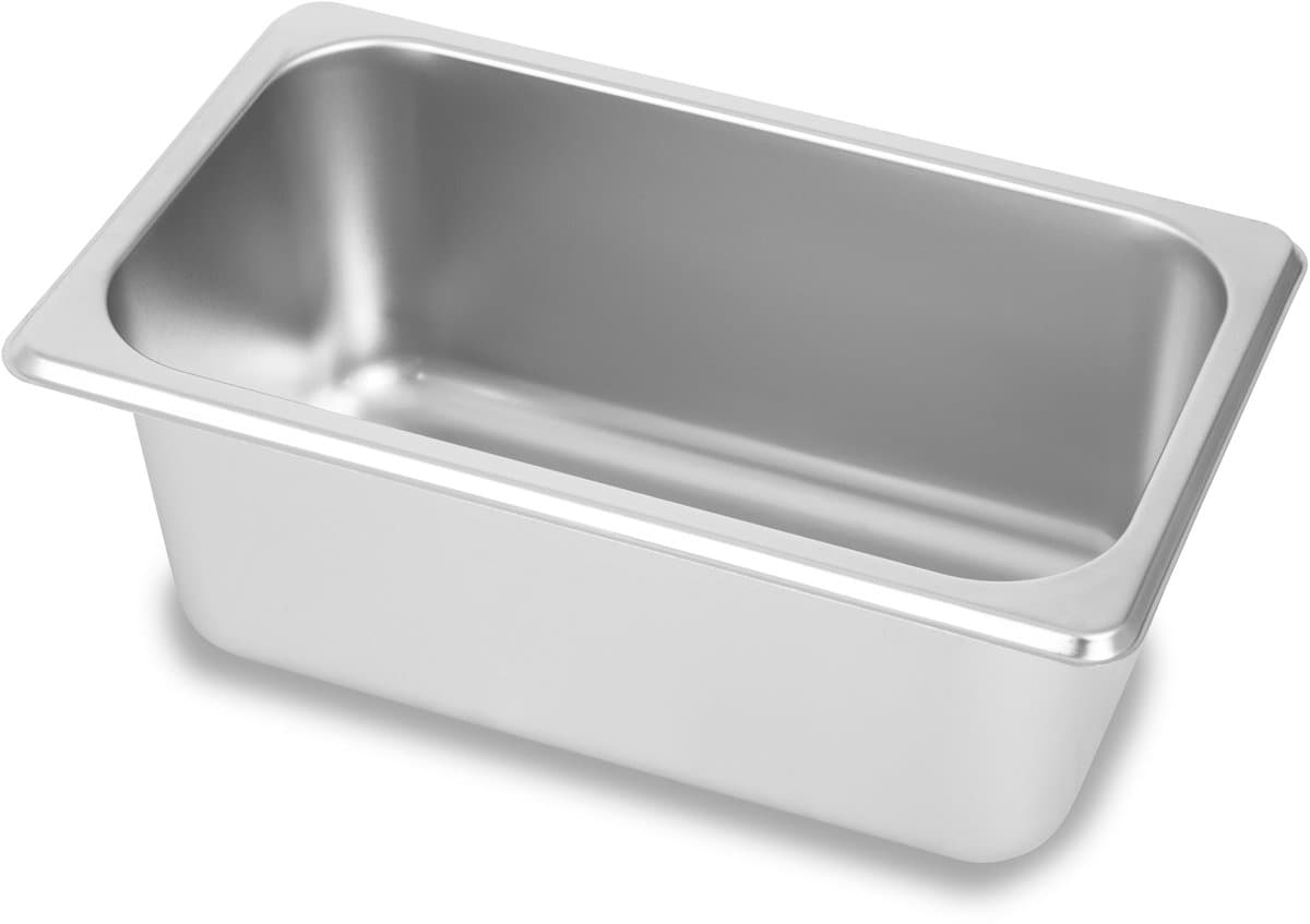 VERTES GN-bak 1/4 Gastronorm (roestvrij staal, 100 mm diep, hygiënisch, roestvrij, krasbestendig, temperatuurbestendig van -40° tot +300°C, geschikt voor bain-marie en veelzijdig gebruik in de horeca)