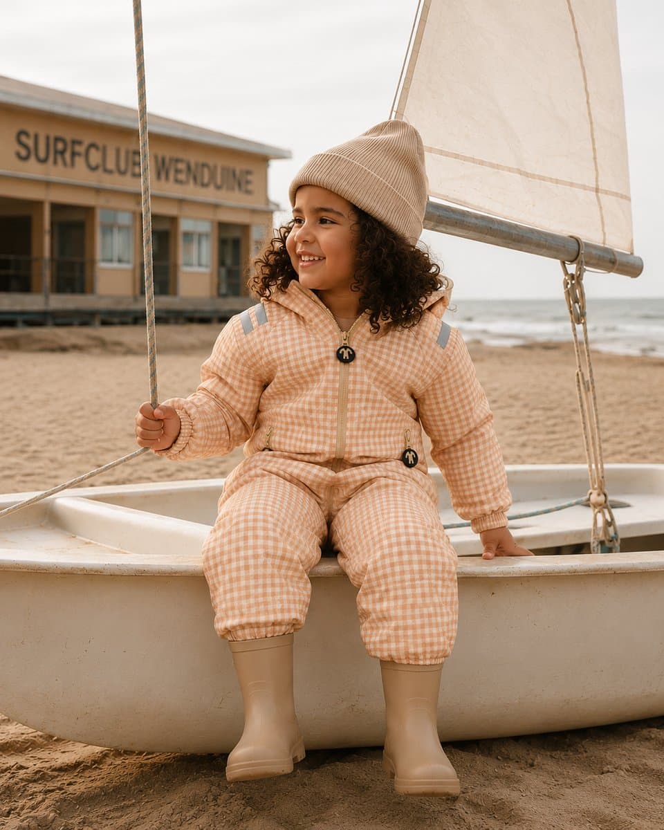 Ducksday Regenpak – Regenoverall – Waterdicht & Ademend – PFAS-vrij – Gerecycled Polyester – Maat 104/110 – Londen