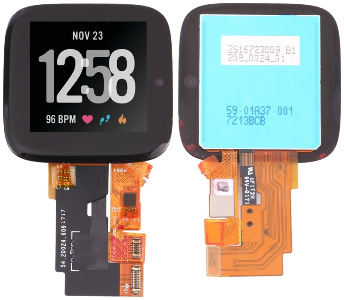 Origineel LCD-scherm en digitizer Volledige montage voor Fitbit Versa