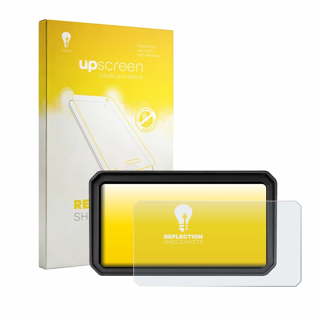 upscreen - Screenprotector voor WonVon Motorrad Carplay 7" Pro - Folie Beschermfolie anti glare matte