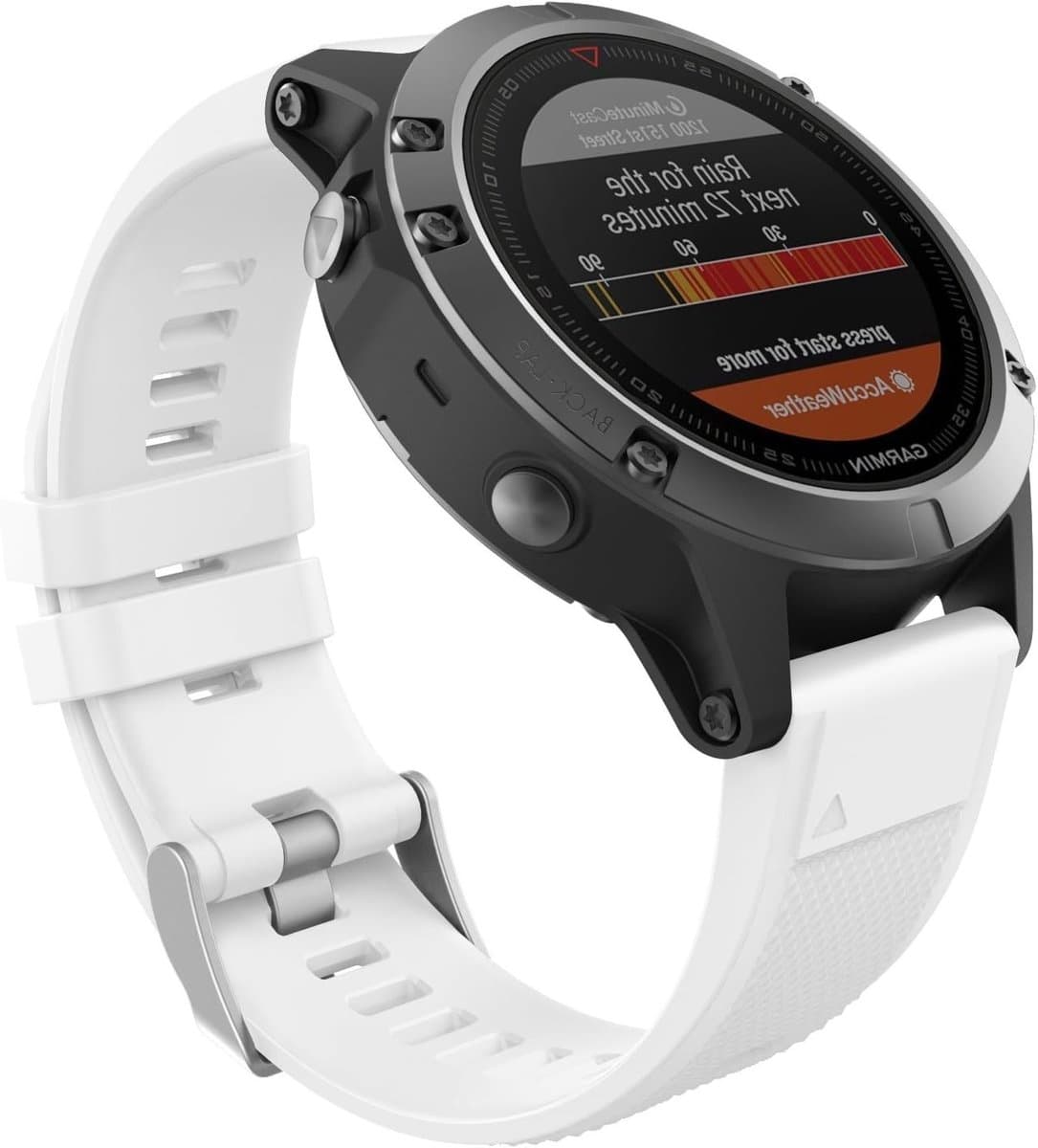 Zachte Siliconen Horlogeband 22mm voor Garmin Fenix 5/5 Plus/6/6 Pro en Forerunner 935, Comfortabele Vervangband voor Sport en Dagelijks Gebruik