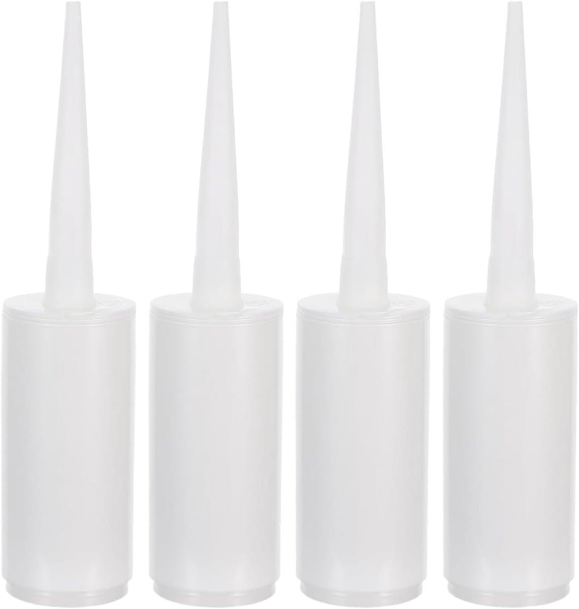Lege Kitkokers - Navulbare Tubes - Scheuren Repareren - Met Schenktuit - 130 ml - Wit