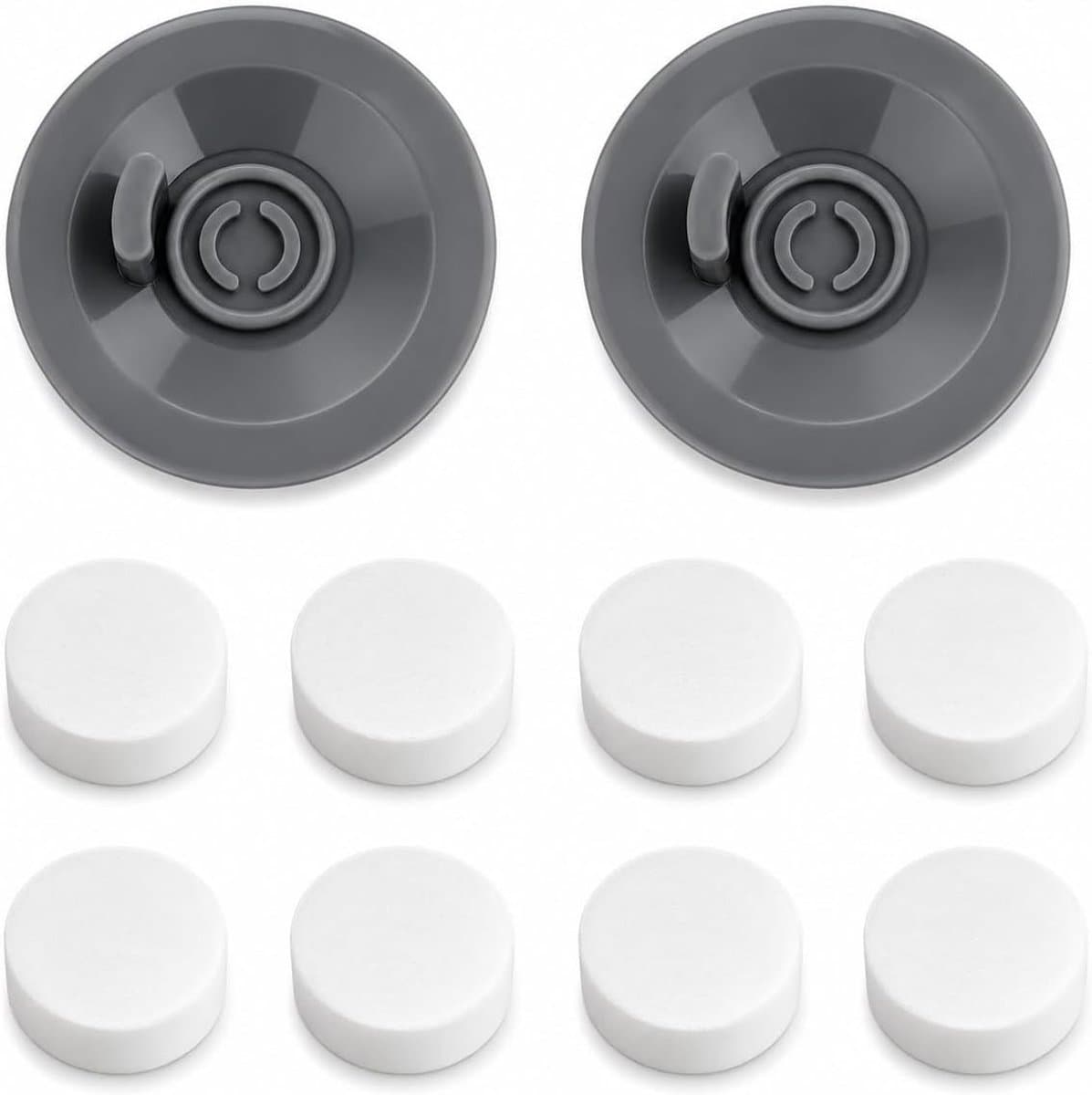 Reinigingsset voor espressomachines met 2 siliconen schijven en 8 herbruikbare tabletten voor optimale koffiekwaliteit en onderhoud