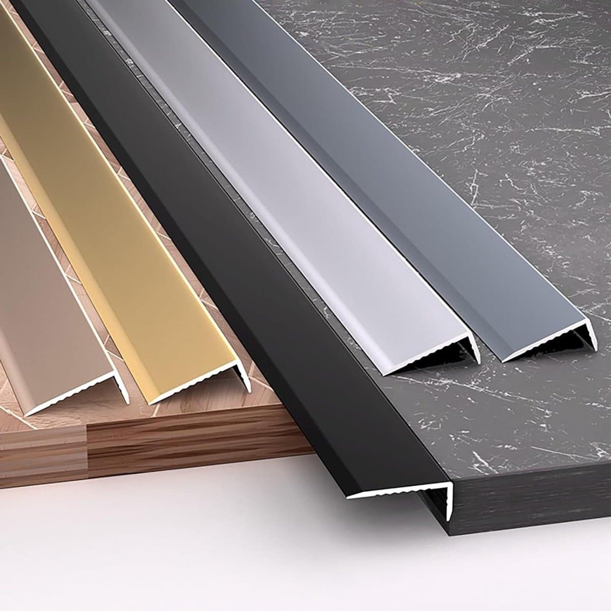 Randbeschermingsprofiel Aluminium - Hoekstrip Muurbeschermer - Wandhoeken Beschermen - Hoogwaardige Aluminiumlegering - 3 x 90 cm - Grijs