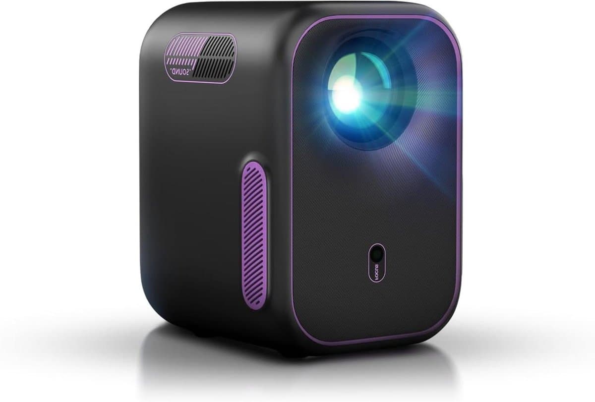 Smart Projector - Mini Beamer - Thuisbioscoop Creëren - Ingebouwde Google TV - 1080P Full HD - Donkergrijs