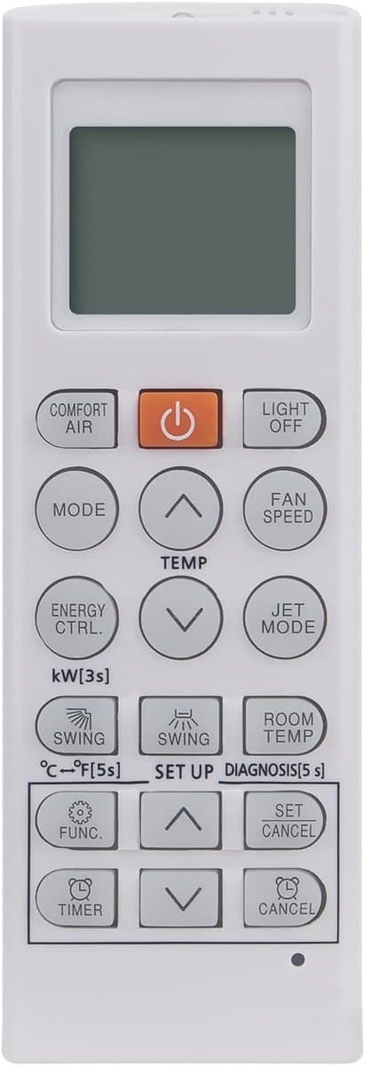 Afstandsbediening Airco - Universele Bediening - Comfort Vergroten - Directe Werking - 10 Meter Bereik - Zwart