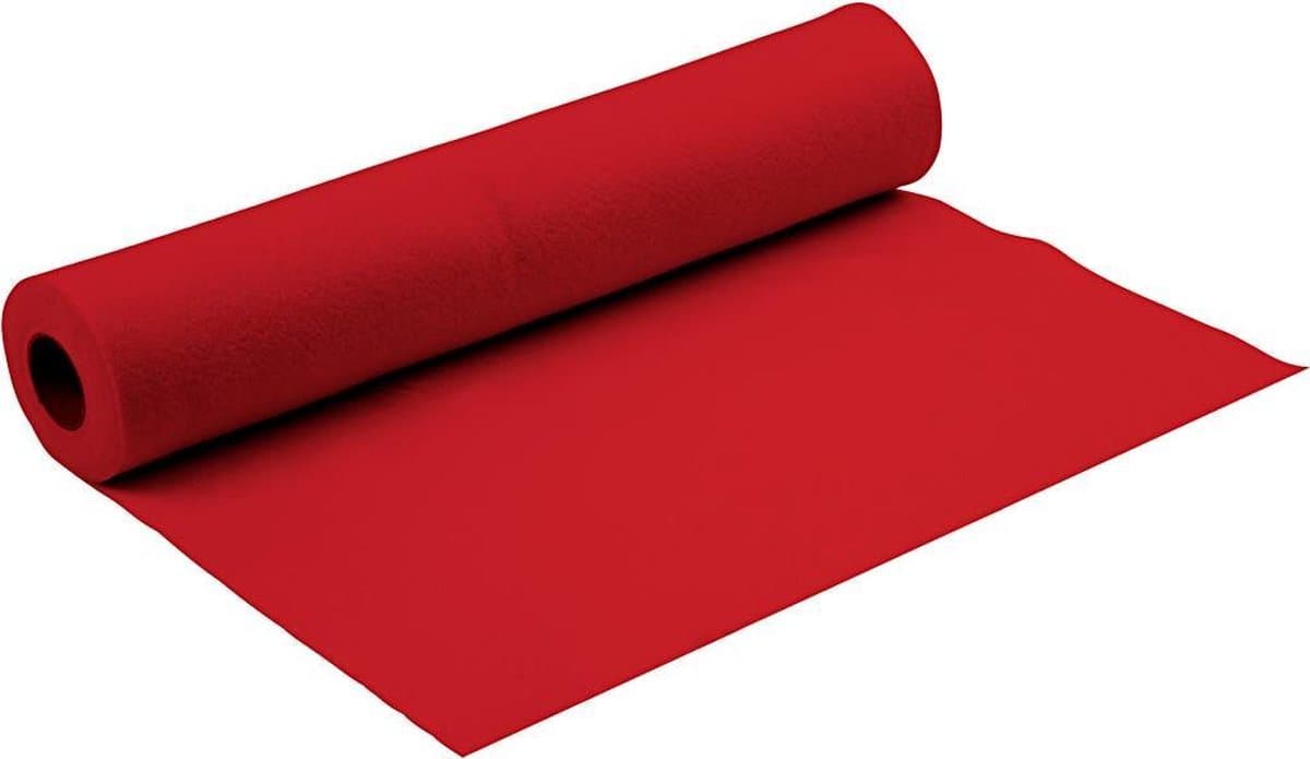 Creotime Hobbyvilt Felt 500 X 45 Cm Rood
