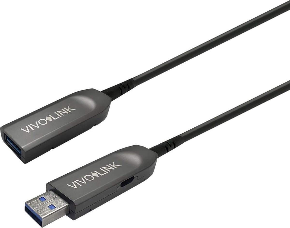 Vivolink PROUSB3AAF40 USB-kabel USB 3.2 Gen 1 (3.1 Gen 1) 40 m USB A Zwart