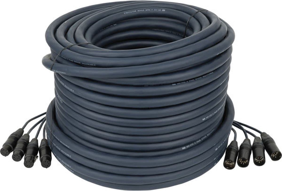 DAP Neutrik DMX Multi 5-Pin 50m multikabel 4-voudig