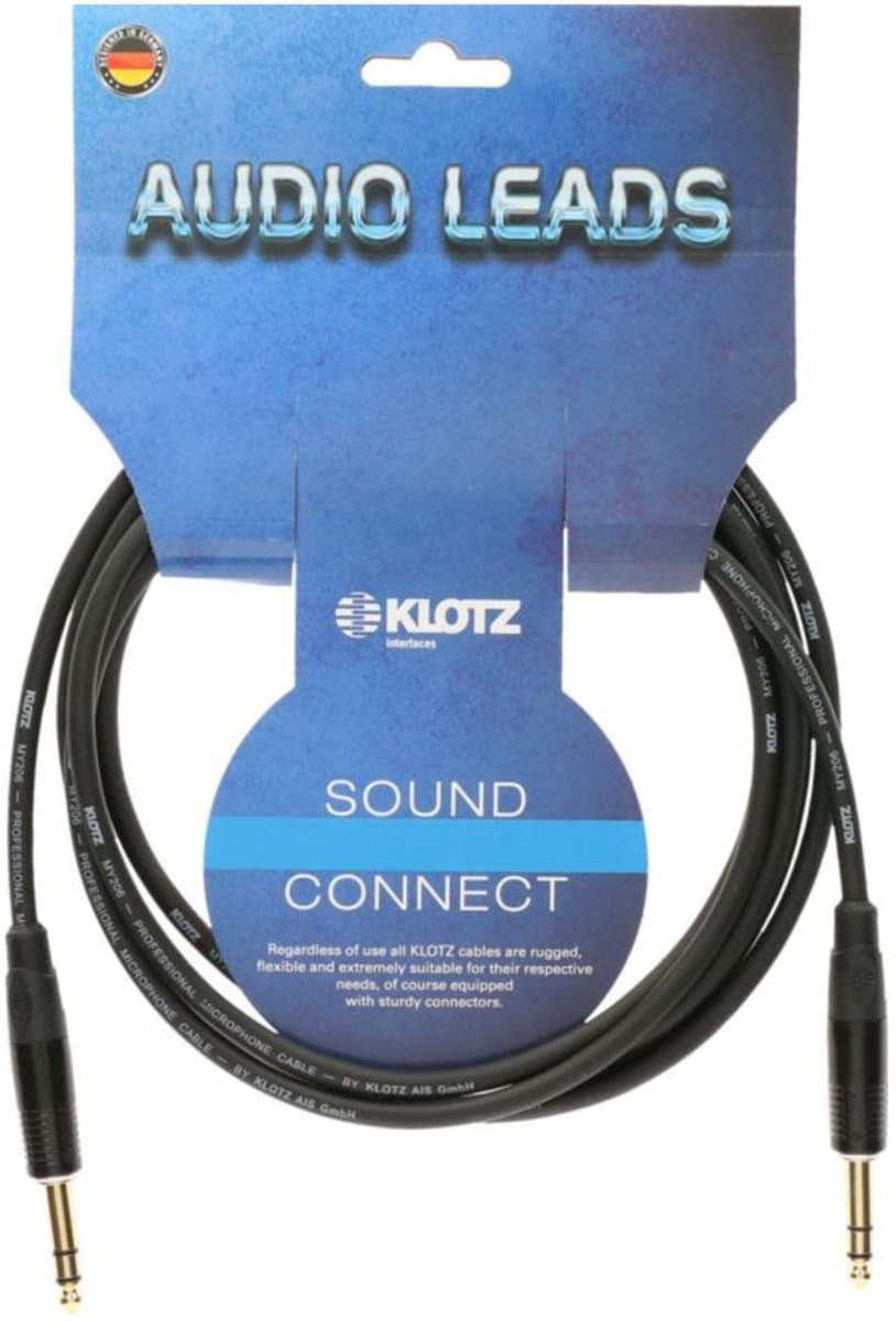 Klotz B3PP1K0100 Patchkabel 1 m - Stereo patch kabel