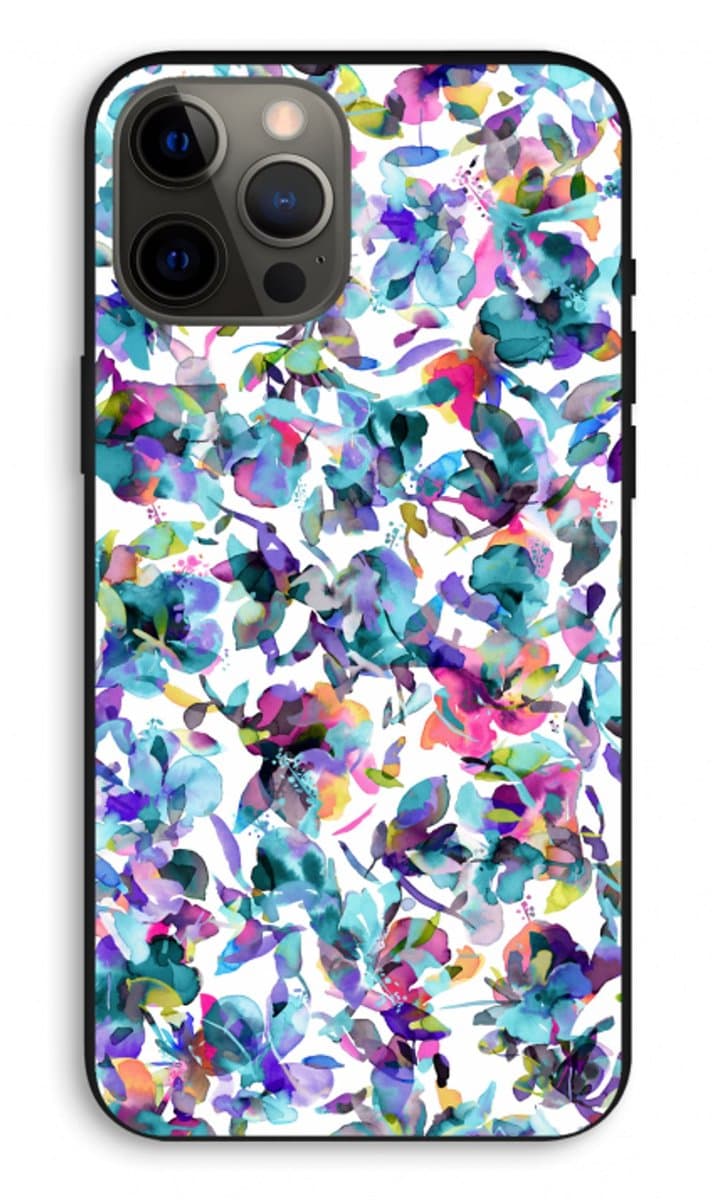 Case Company® - Hoesje geschikt voor iPhone 12 Pro Max hoesje - Hibiscus Flowers - Biologisch Afbreekbaar Telefoonhoesje - Bescherming alle Kanten en Schermrand