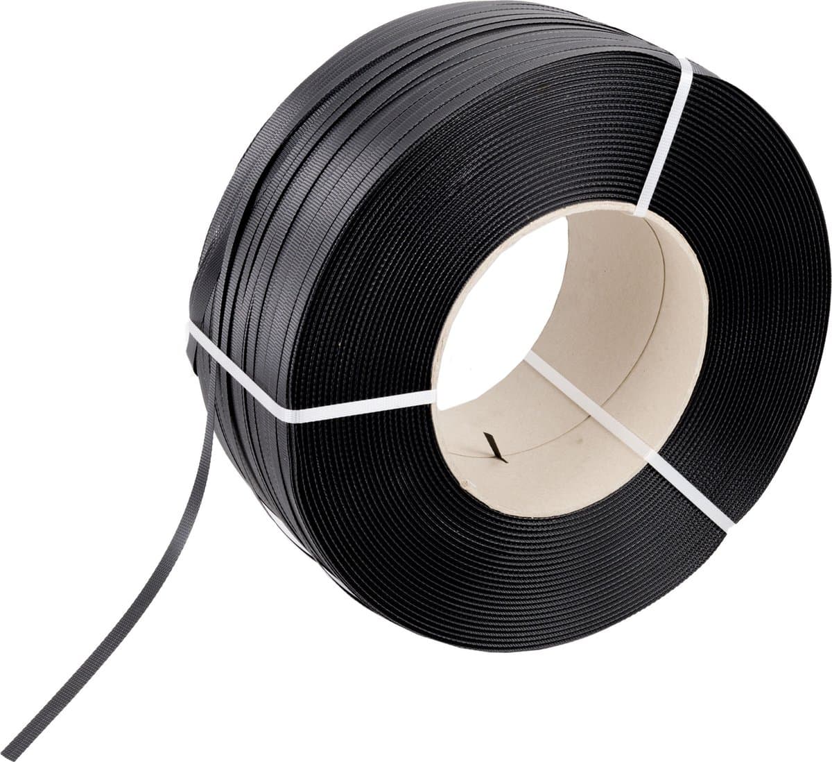 Kortpack - PP-Band - 16mm x 0.83mm x 1500mtr - Kern: 406mm - Zwart - 1 Rol - PP-Band met extra grote kern - Voor handmatig of machinaal gebruik - (030.0110)