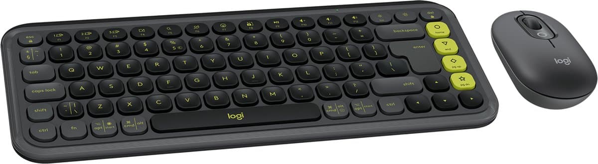 Logitech Pop Icon Combo toetsenbord en muis set Grafiet