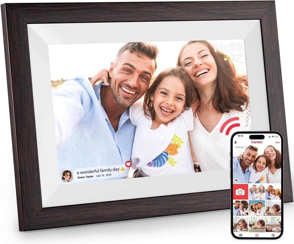 Solacis Digitale fotolijst - Digitale fotolijsten - Digitale fotokader - Digitale fotolijst met wifi - Must have voor in huis!
