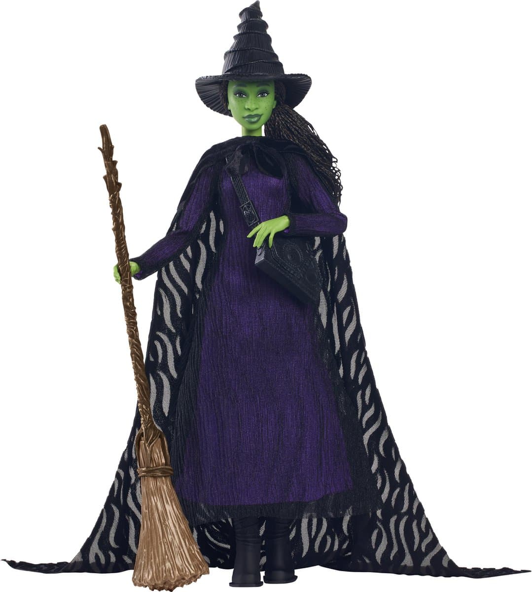Mattel-Wicked-Elphaba pop met gevlochten haar en meerdere poses - Wicked - HXY38