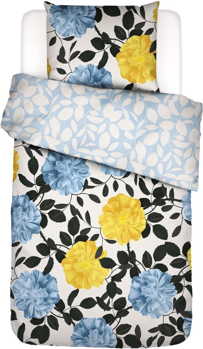 Essenza Bloom With A View Dekbedovertrek Bright white - Eenpersoons – 140x200/220 cm