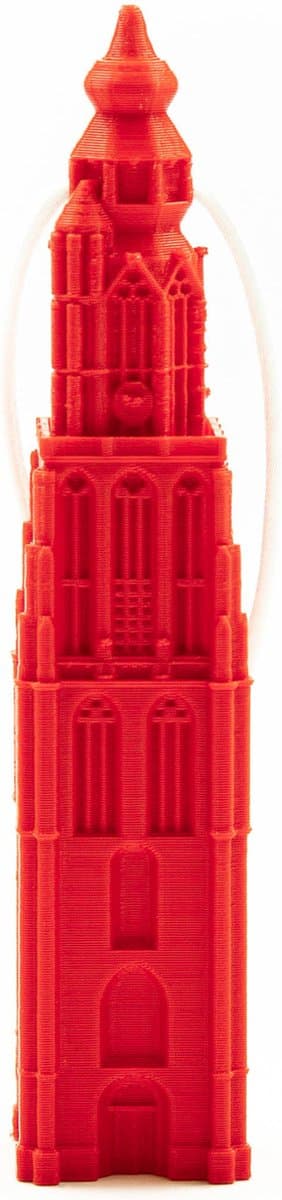 Kersthanger Lange Jan Amersfoort 3D geprint - Rood