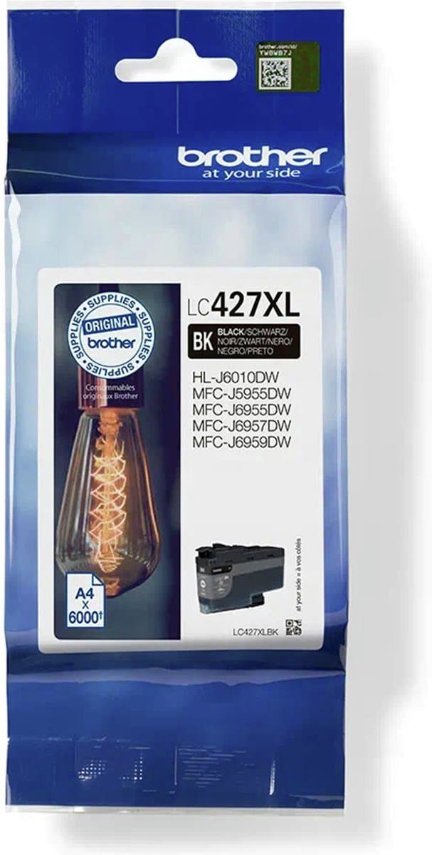 Brother LC427XLBK inktcartridge 1 stuk origineel zwart