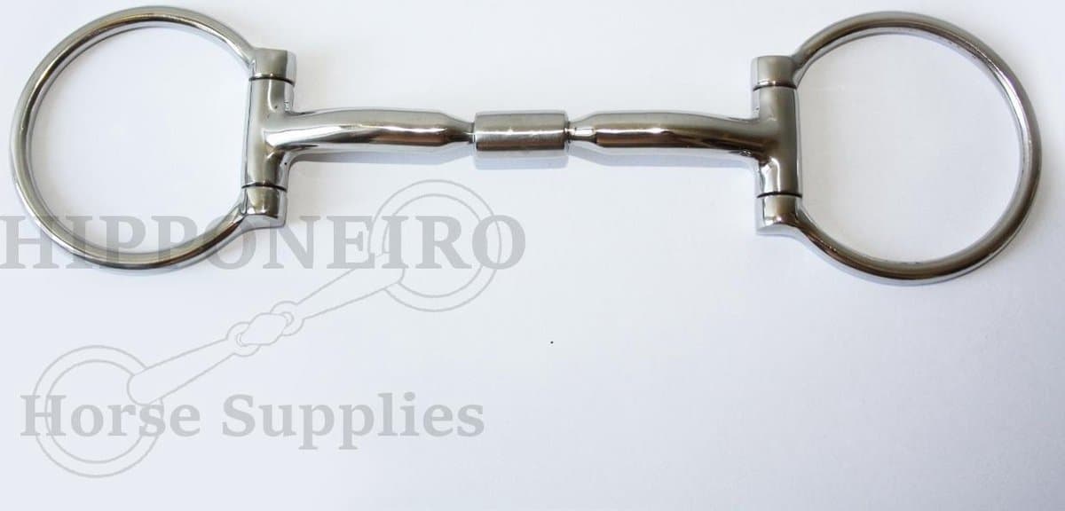 Hipponeiro anatomisch gevormd RVS Snaffle bit - 12,5 cm - 12 mm