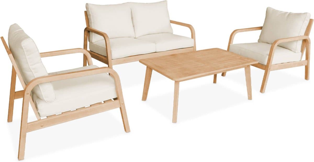 sweeek - Tuinmeubelset, carnota, 4 zits