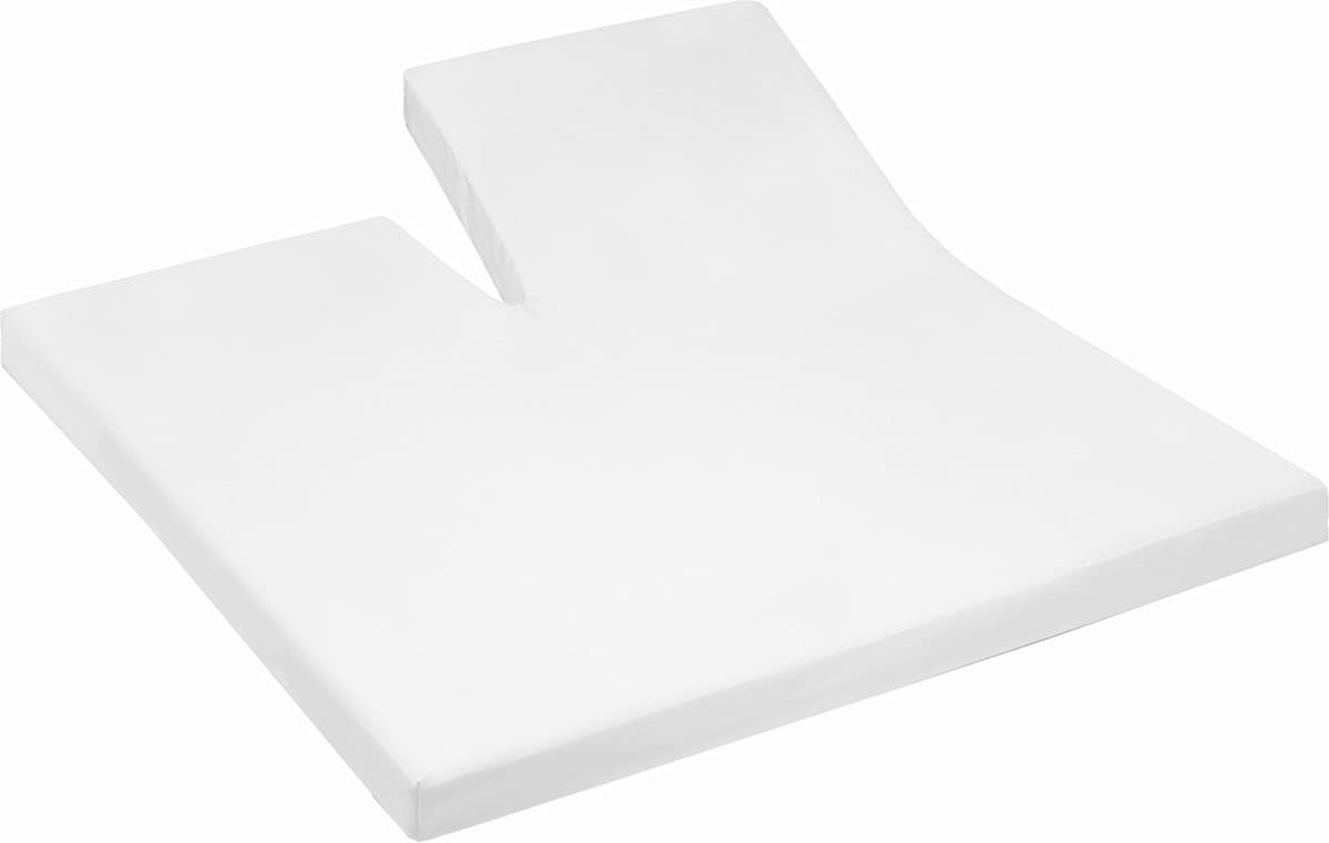 Cinderella - Single-Split - Topper Hoeslaken - Premium Molton - Tot 25 cm matrashoogte - 200x200 cm - Wit