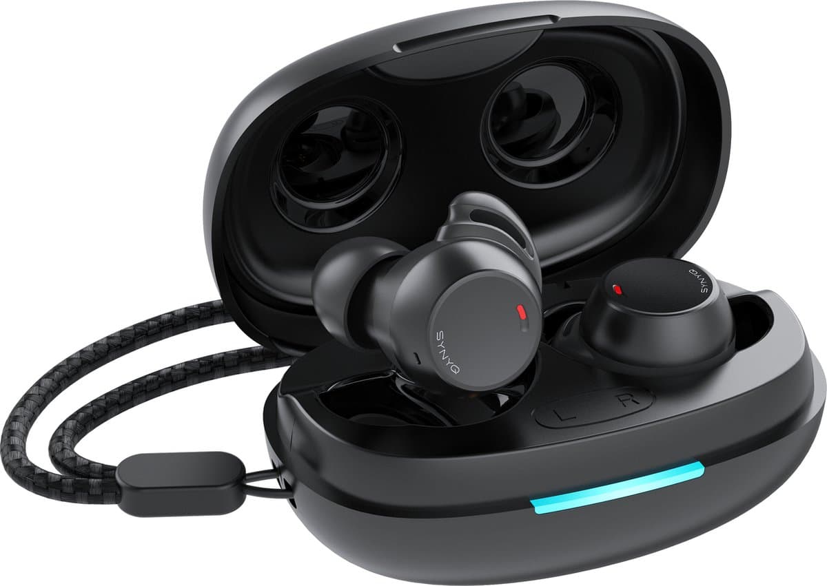 Synyq Aria Buds - Draadloze Oordopjes - Universeel - Lange Batterijduur - Oortjes - Bluetooth oordopjes - Oortjes draadloos - Zwart
