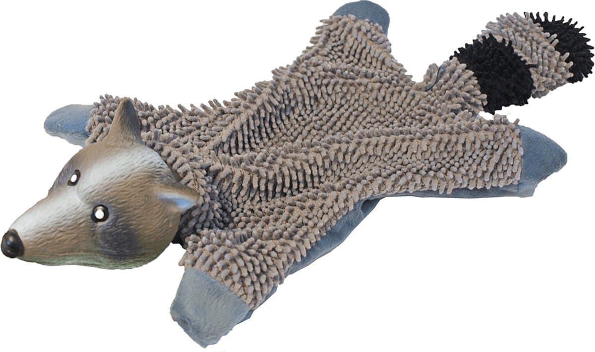 Chikko Quality - Chenille Wasbeer Met Latex Grijs - 50cm