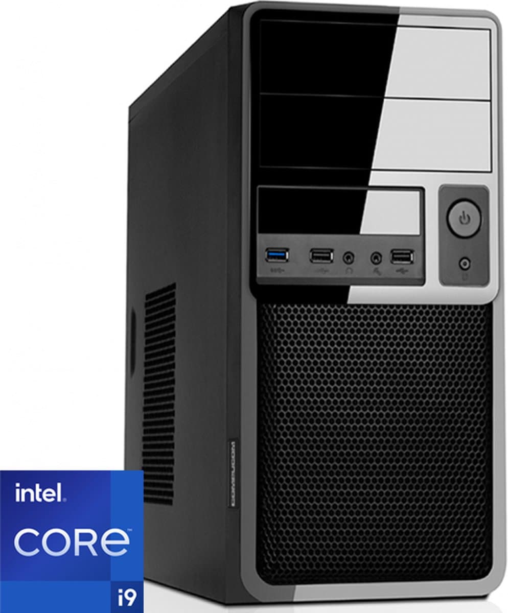 Intel Desktop PC met Core i9 - 16GB RAM - 500GB NVMe M.2 SSD - WiFi - Bluetooth - Windows 11 Pro (DT-373305-G12)