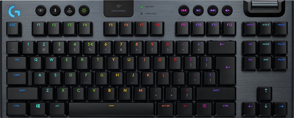 Logitech G915 TKL Lightspeed Draadloos RGB Mechanisch Gaming Toetsenbord QWERTY
