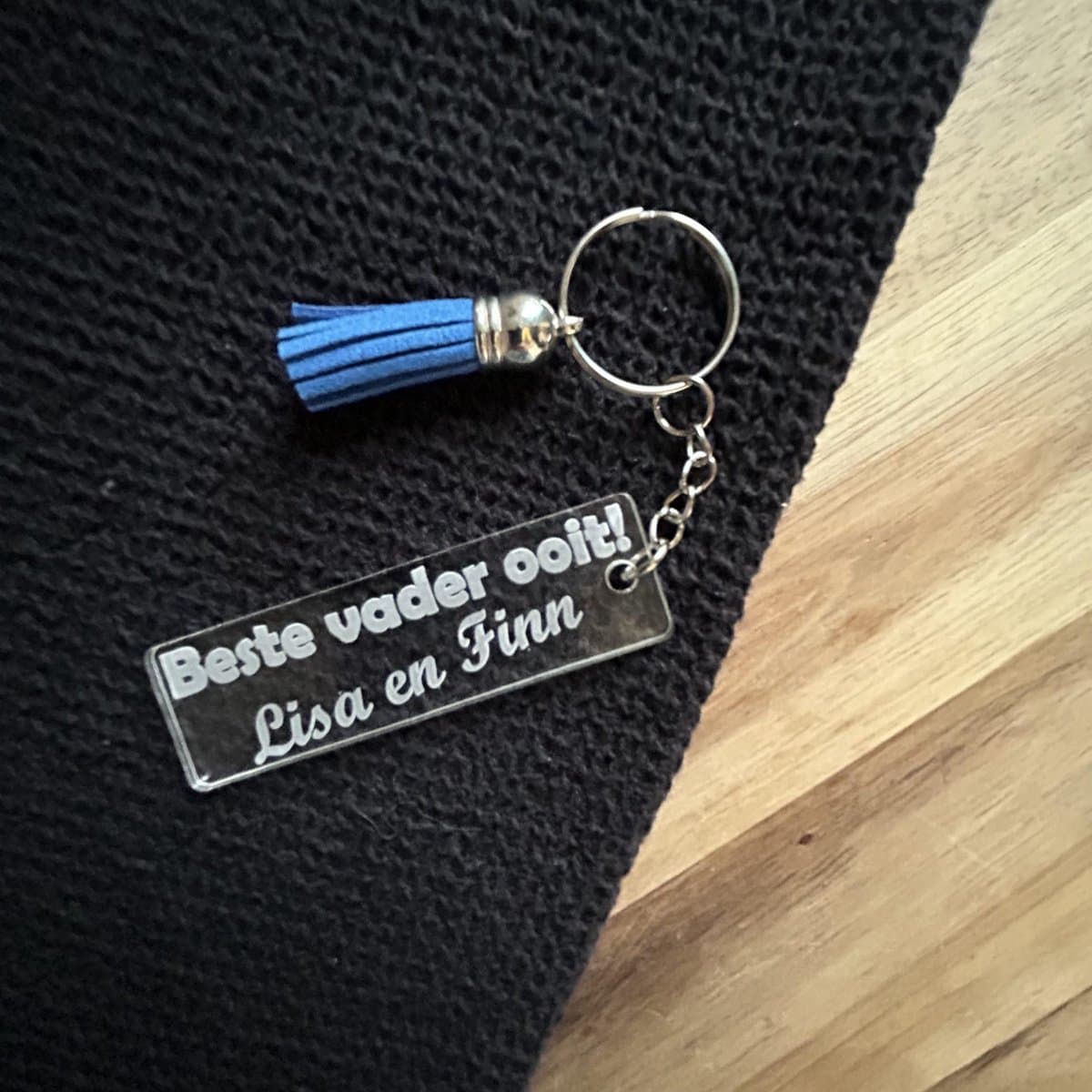 Beste vader ooit sleutelhanger - Vaderdag - papa - gepersonaliseerd - cadeau
