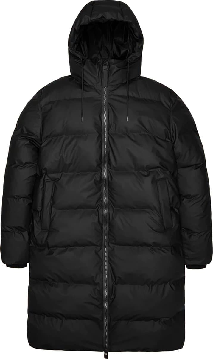 Rains Alta Longer Puffer Jas Black M