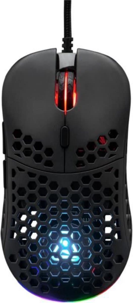 Bedrade gamingmuis - The G-Lab - KULT-OXYGEN - RGB - 12800 DPI - Zwart