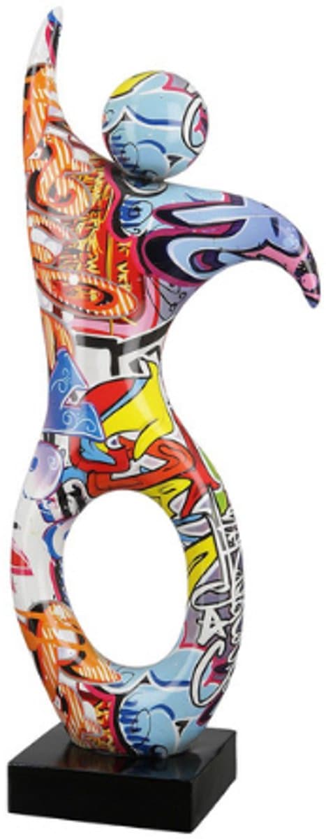 Gilde beeldje man - vrouw street art kunsthars