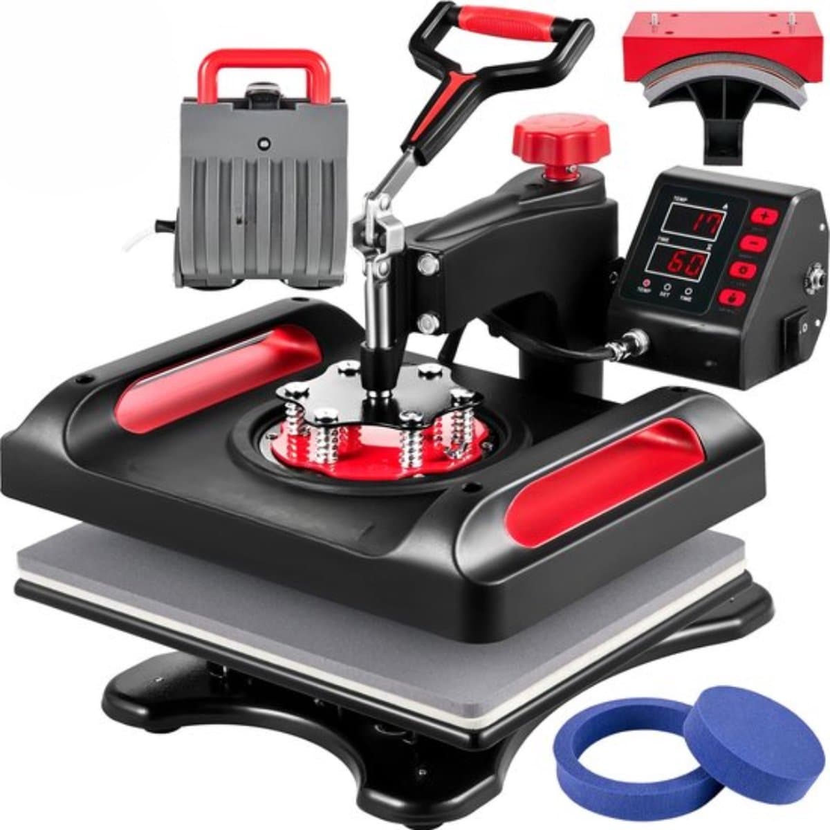 5-In-1 Multifunctionele Warmte Persmachine - 38*38Cm - Digitale Display sublimatie Printer