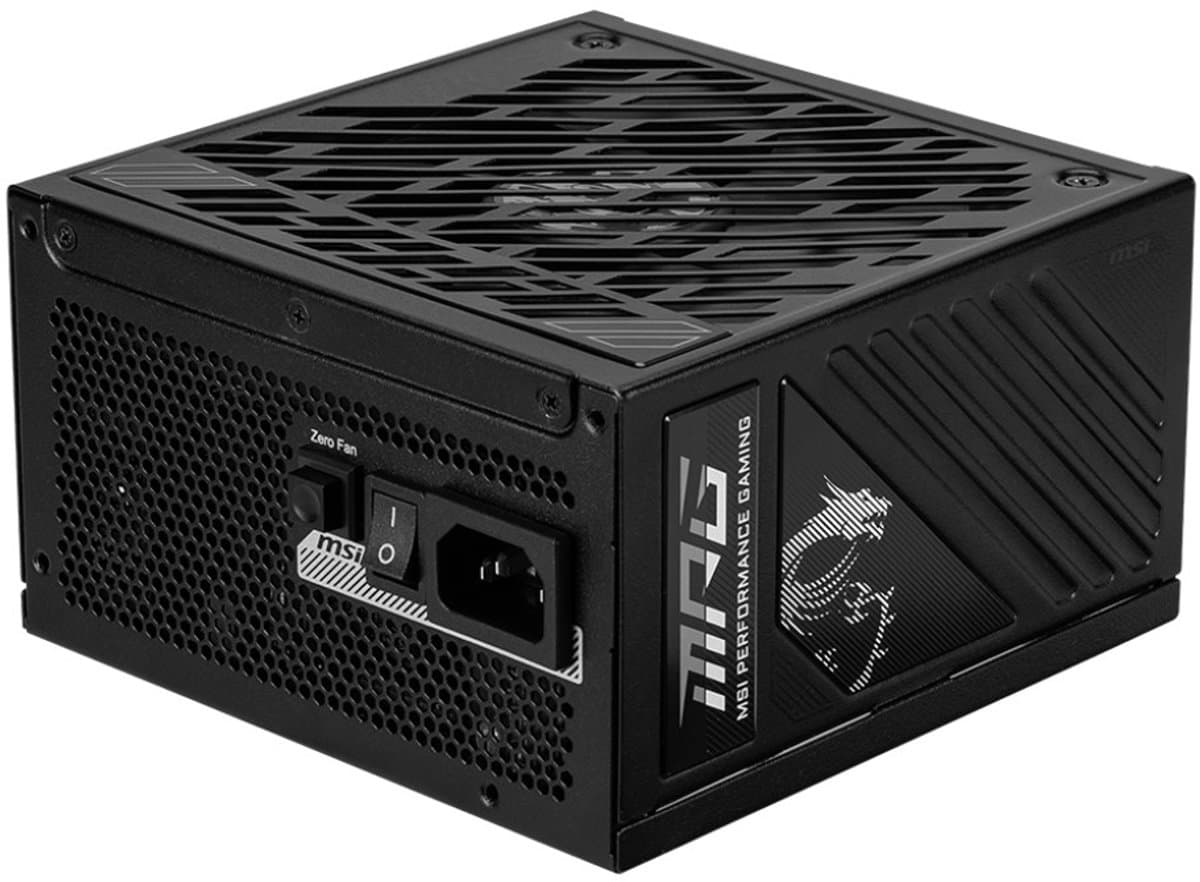 MSI MPG A850GS PCIE5 voeding 850 W 24-pens ATX zwart