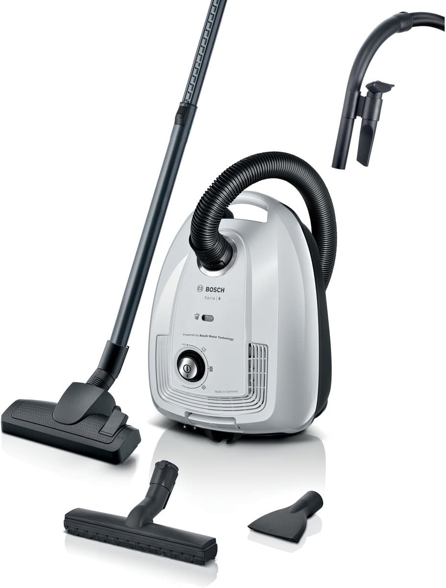 Serie 4 Stofzuiger met zak Wit BGL38WH3H