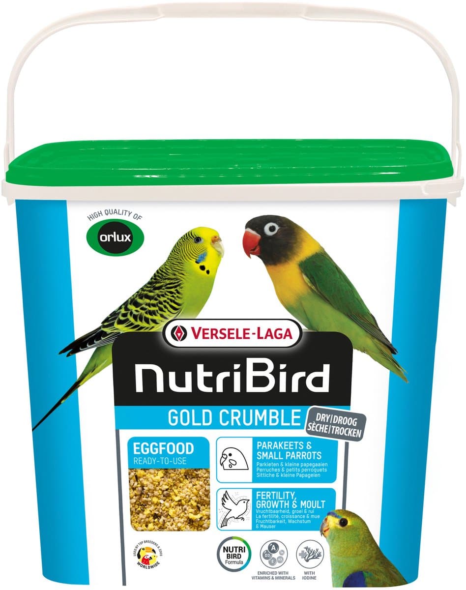 Versele-Laga Nutribird Gold Crumble Parkieten En Kleine Papegaaien - Vogelvoer - 4 kg