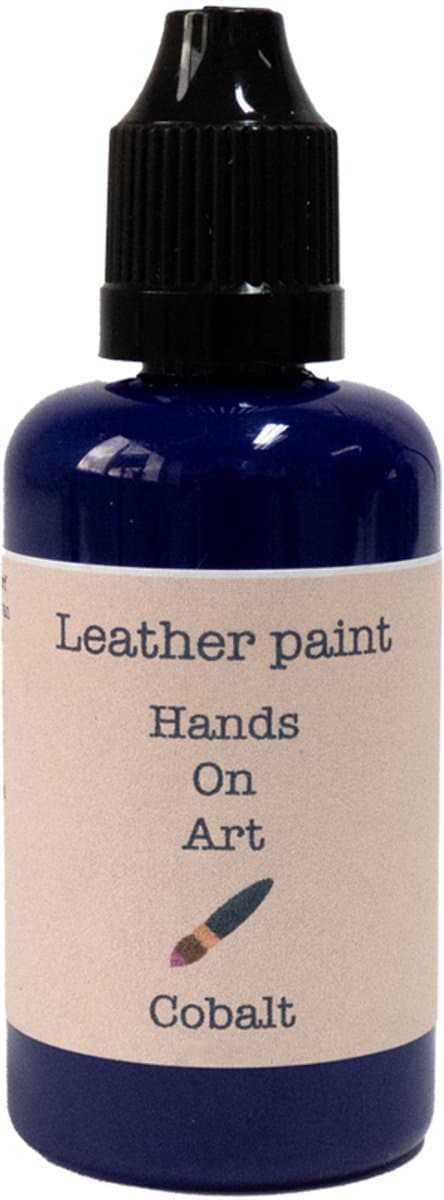 MGM Trading® - Hands on art - Leerverf - Verf voor lederen oppervlakten - 20ml - Cobalt