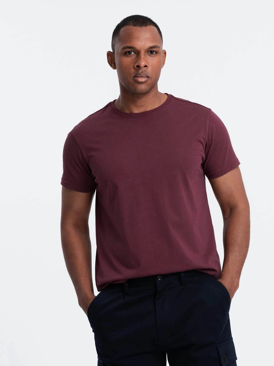 Ombre - Karite - T-Shirt Heren - Bordeaux - Modaitalia