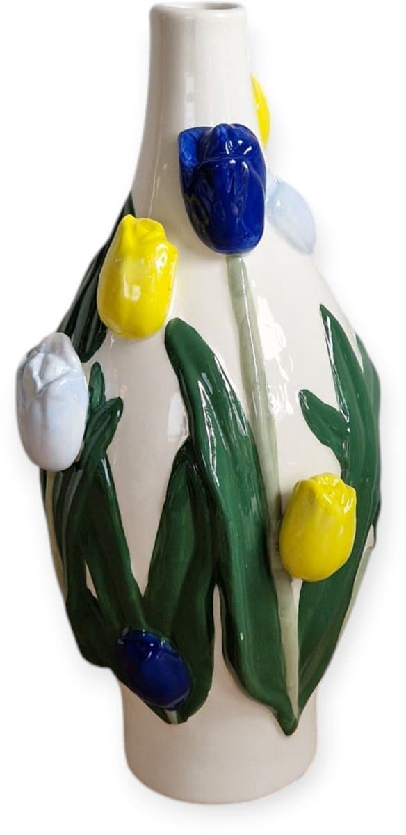 Daan Kromhout - Vaas - Bloemenvaas - Tulpen - Dutch - 15x30 - Keramiek