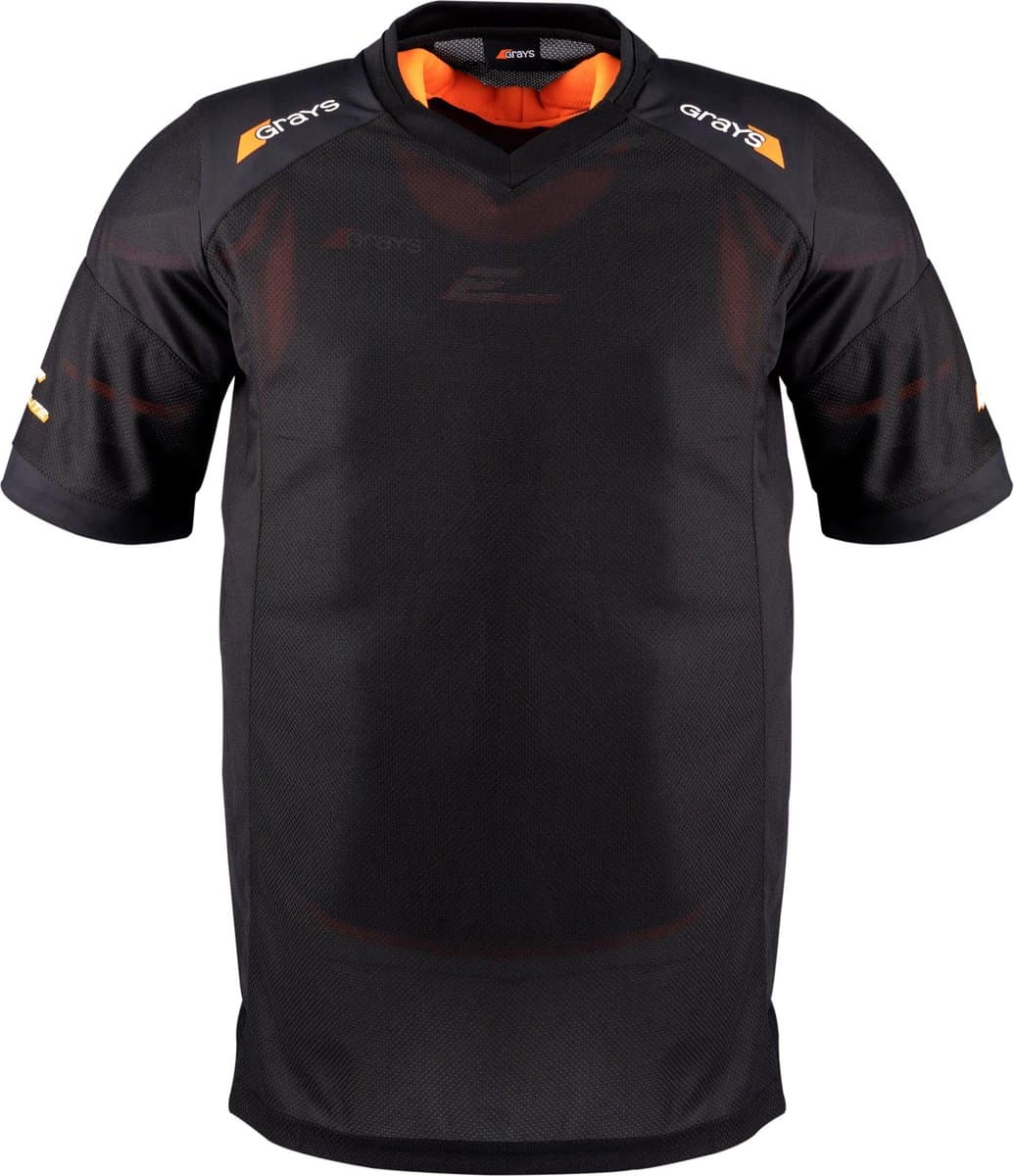 Grays hockey keeper kit Short Sleeve Smock Snr Zwart - maat M