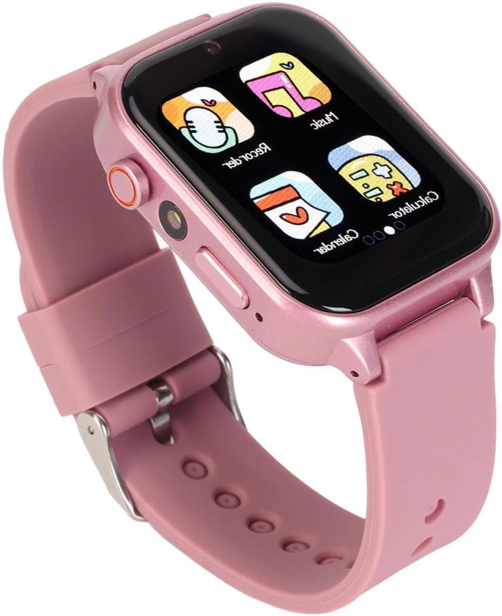 Kinderen Smartwatch - Kindersmartwatch Spelletjes - Educatief Spelen - Dubbele Camera - 1.5 Inch Scherm - Champagne
