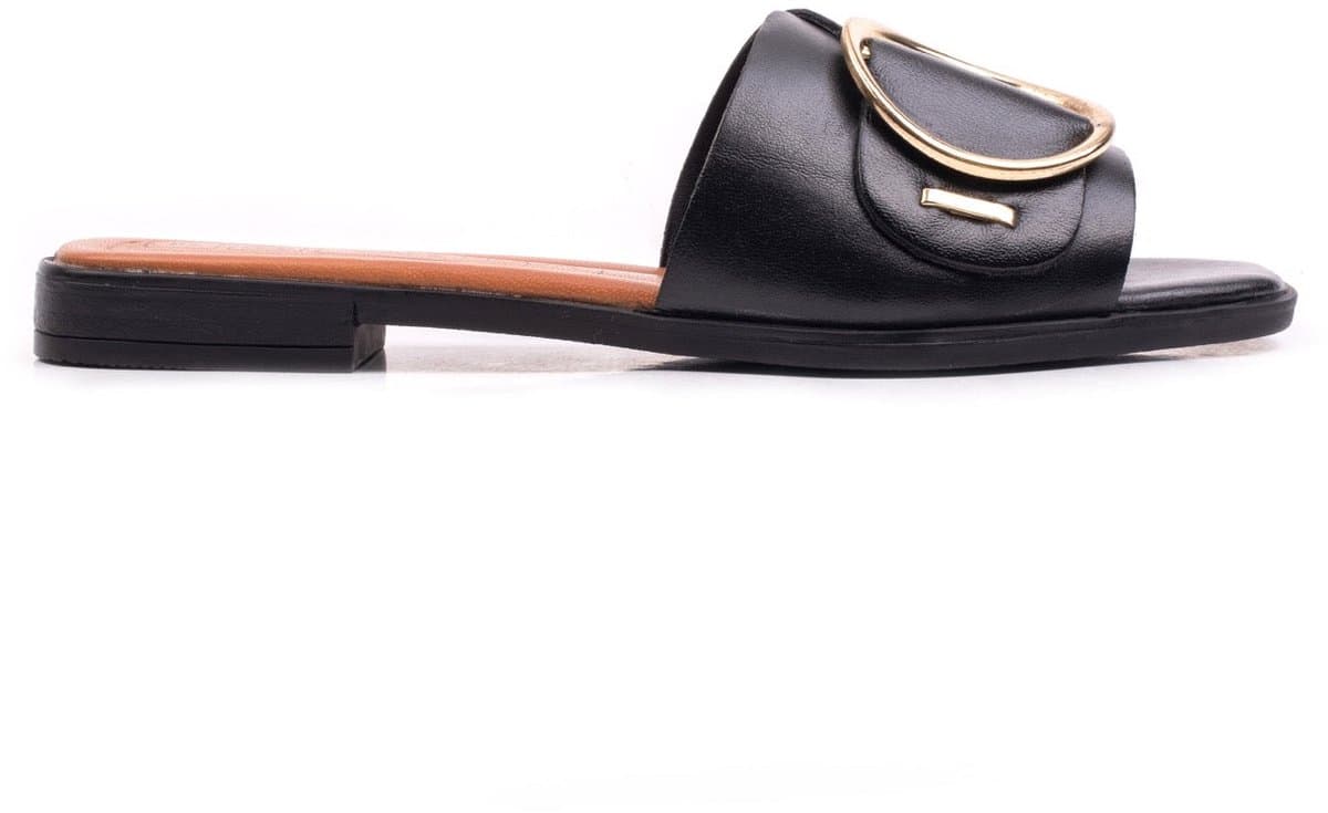 Cafe Moda elisa sandalen dames zwart leer