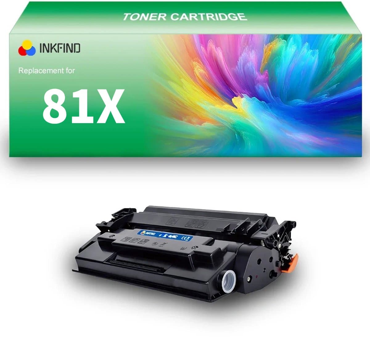 INKFIND 81X (CF281X) Tonercartridge compatibel met HP 81X CF281X - 1-pack Zwart