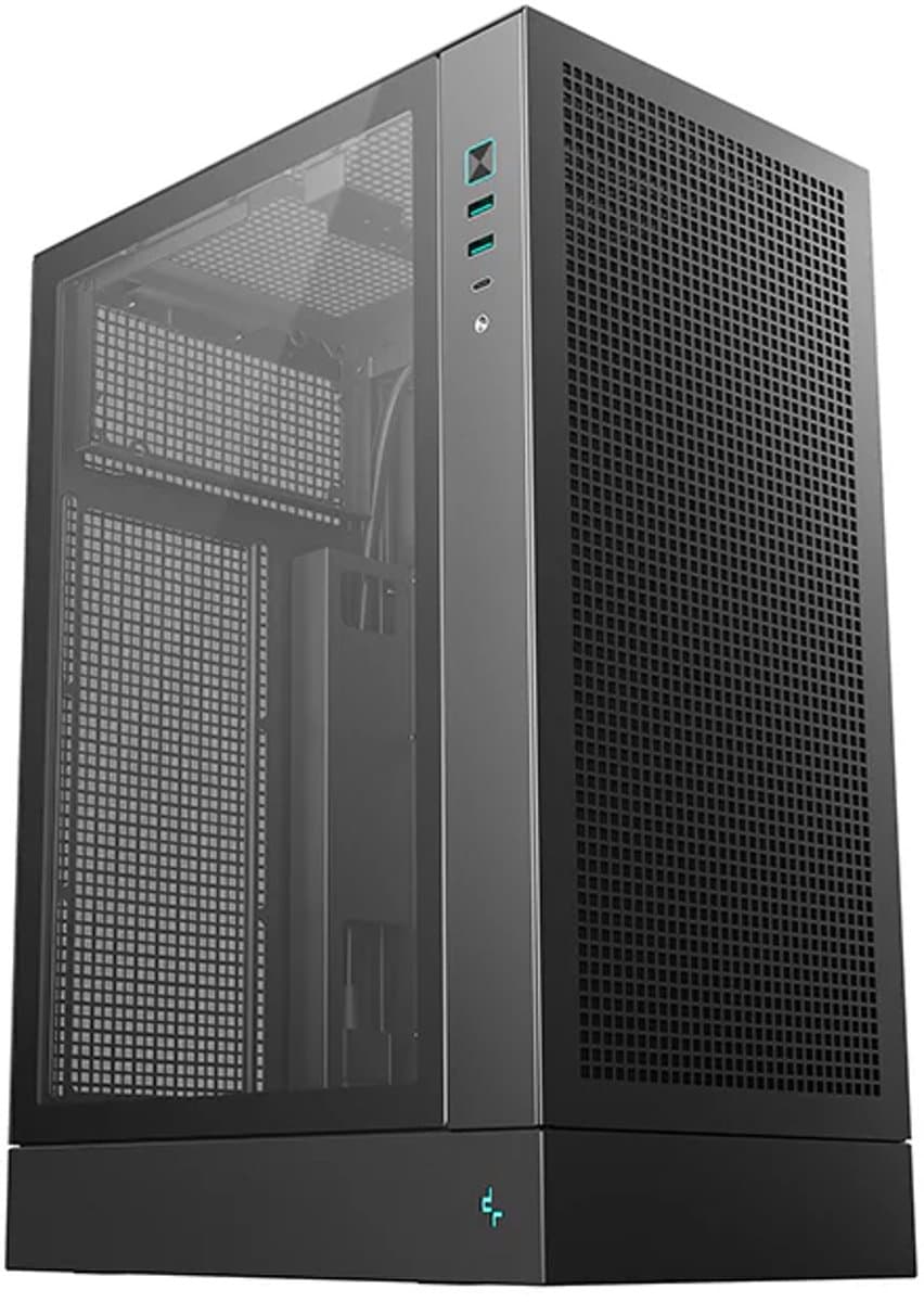 Deepcool CH170 Plus - Computerbehuizing - Zwarte Afwerking - ABS Materialen - Gehard Glas
