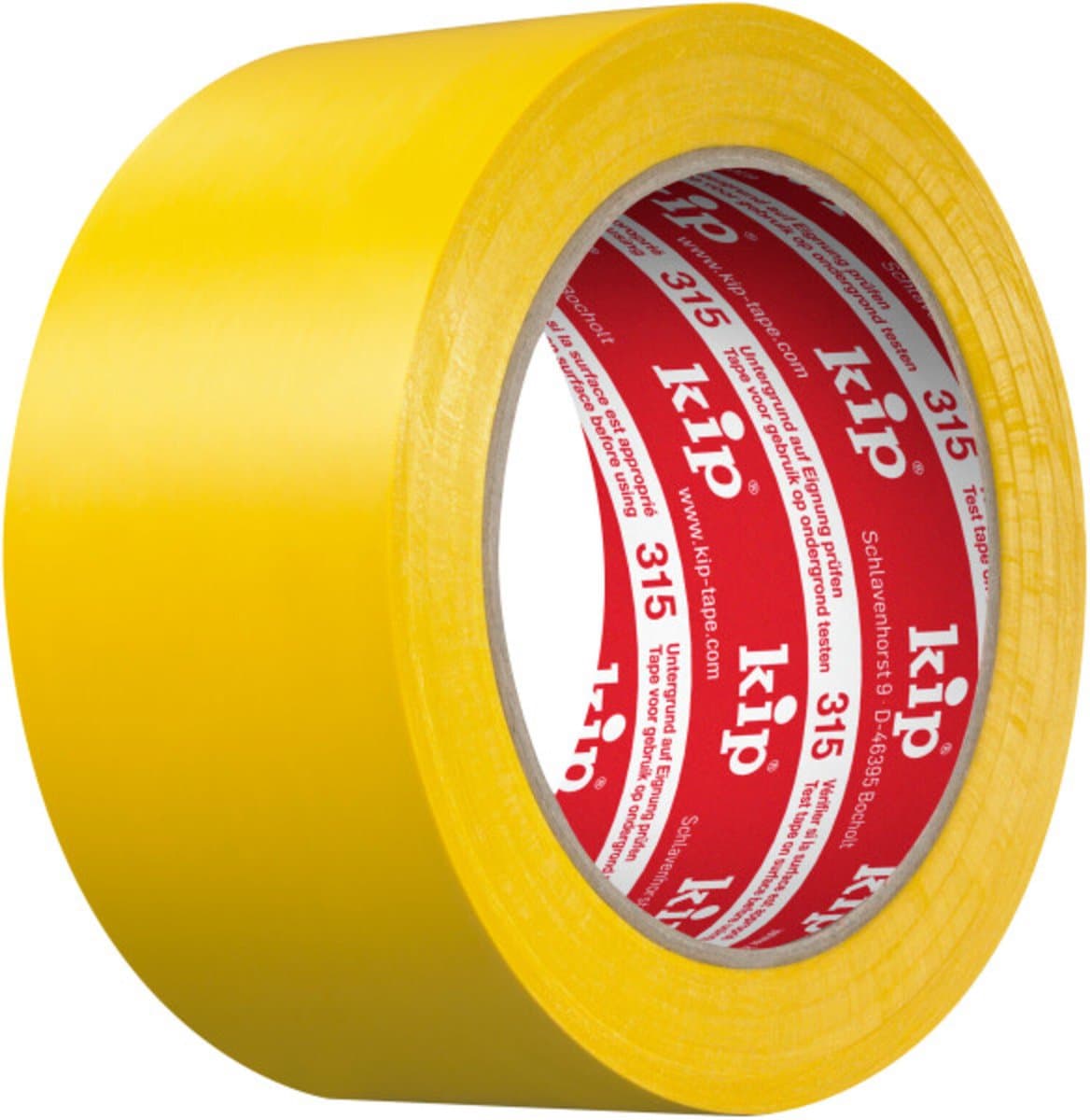 315 Kip PVC-masking tape - Sterke hechting - Makkelijk afscheurbaar - geel - 50 mm