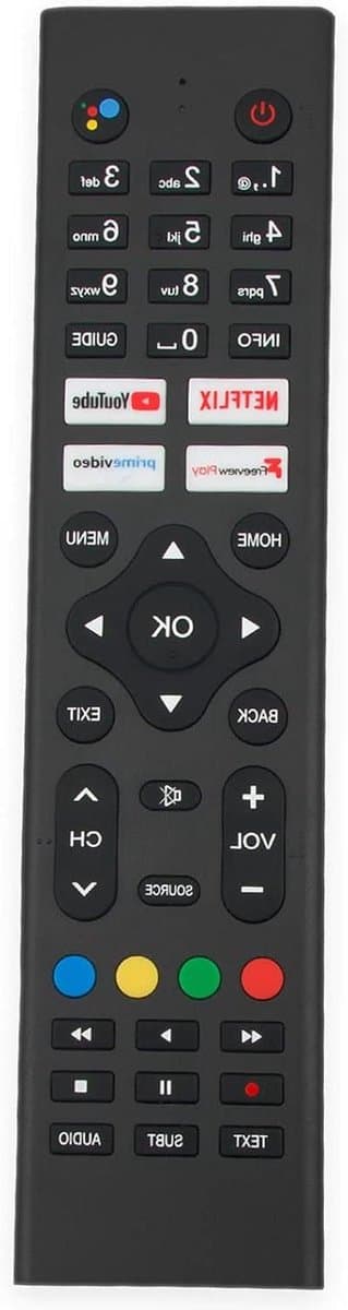Afstandsbediening - Spraakbediening - TV Bediening - Gemakkelijk Koppelen - 18x4x2 cm