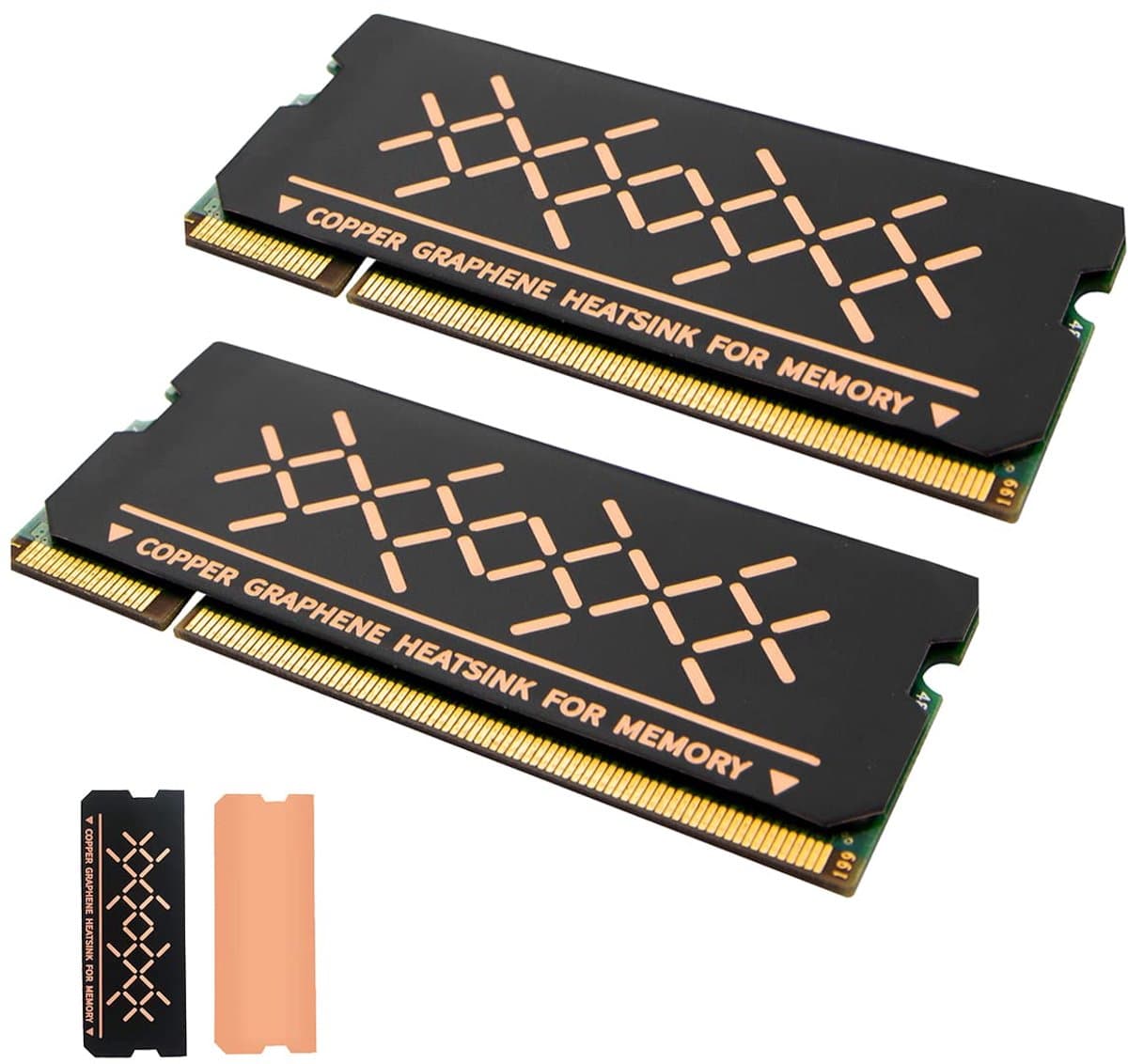 Koperen koellichaam - Thermische pad - Laptop koelen - Ultradun grafiet - 2 stuks - Koper