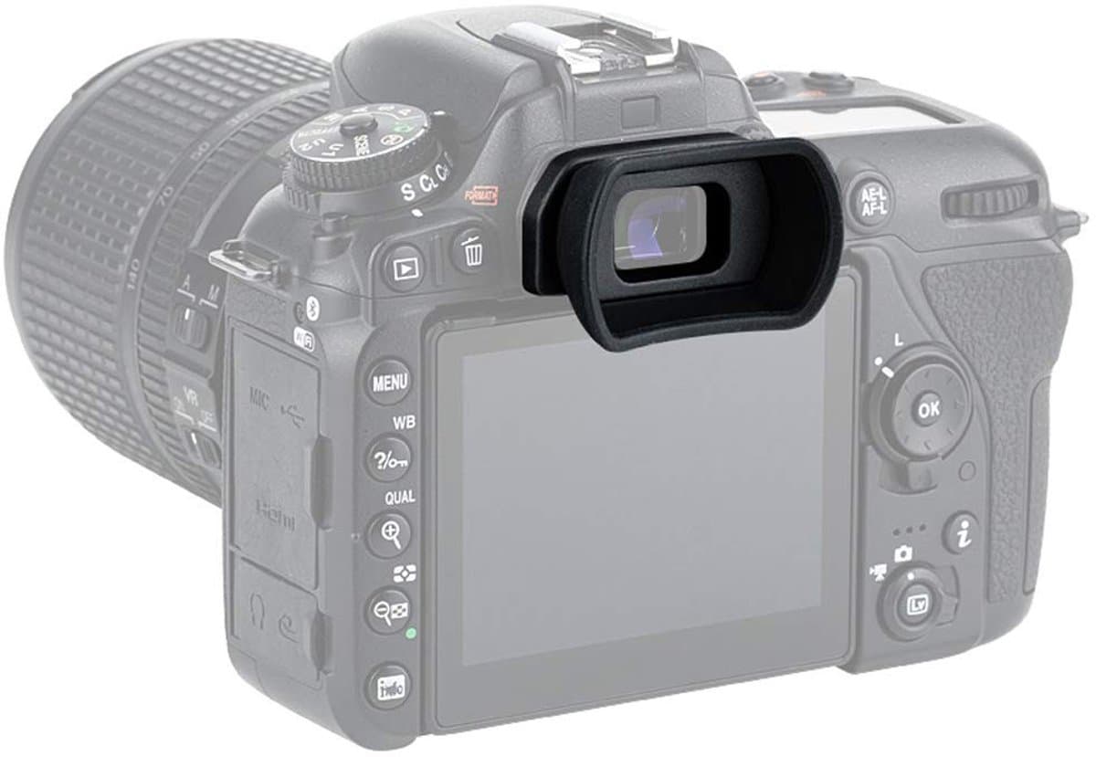 Shopcentral - Camera Oogschelp - Comfortabele eyepiece - Geschikt voor Nikon D7000 D5000 D3000 D750 D610 D600 - Zacht silicone - Vervangt DK-20 DK-21